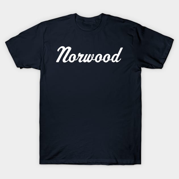 Norwood Script Musketeer T-Shirt by twothree